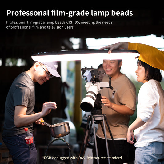 INKEE GCA30C RGB Inflatable Light,30W Portable Handheld LED Fill Lights Built-in 5000mAh Li-ion Battery Adjustable CCT 2000K-10000K with 90cm Length 624 LED Beads