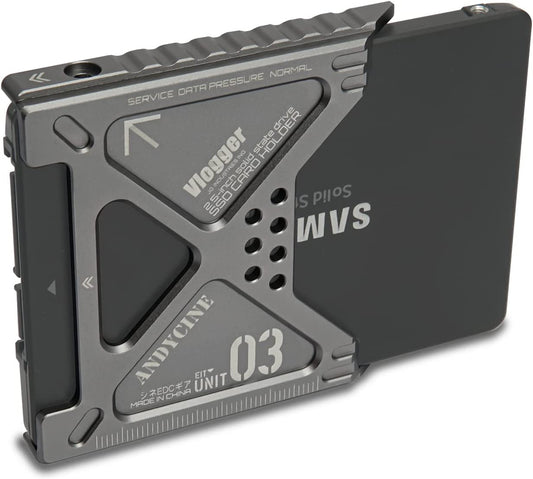 ANDYCINE LunchBox III Case for 860 EVO 870 QVO SATA SSD to Atomos NINJA V/V+