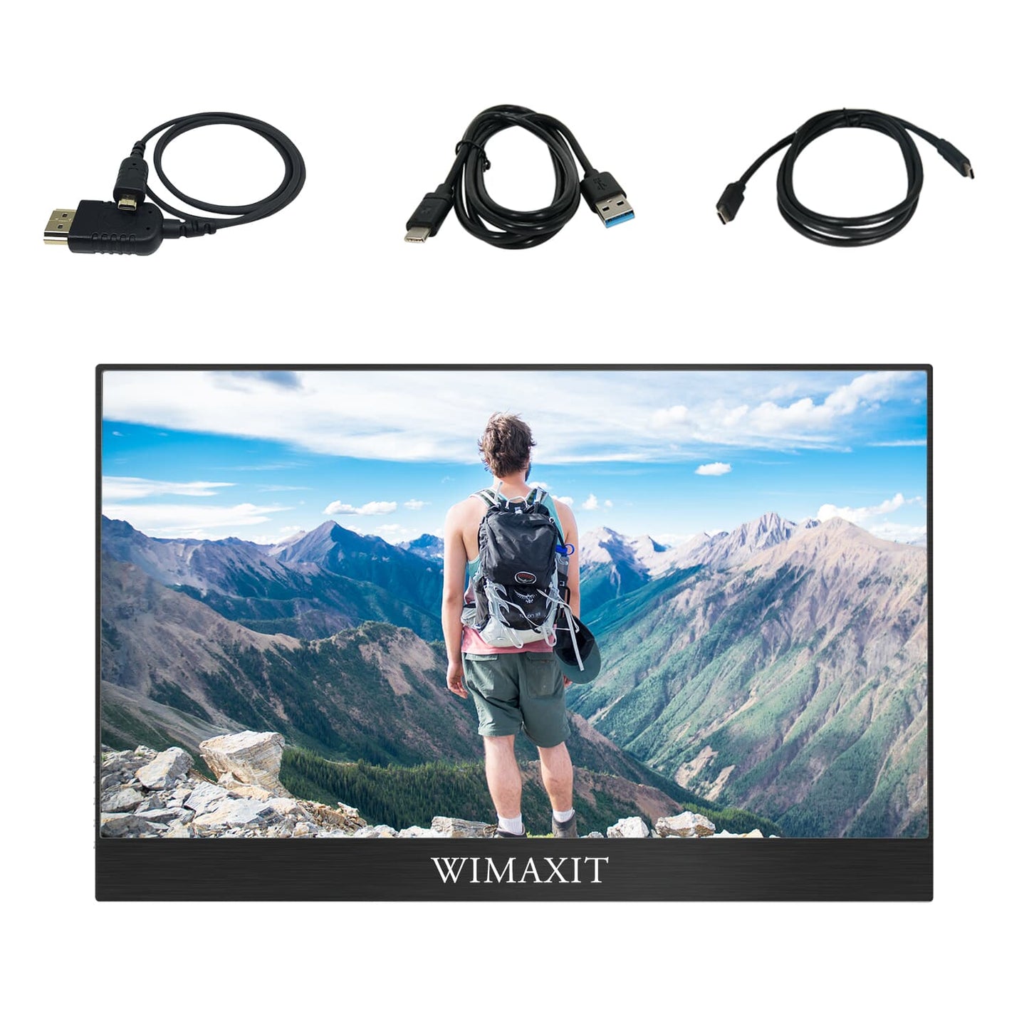 WIMAXIT M1560CT2 Touchscreen Monitor, Ulta-slim 16:9 Type-C/USB Monitor for Laptop, Android Phone, Game Consoles - Wimaxit Official Store
