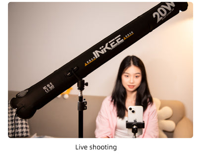 INKEE GCA20U Bi-Color Inflatable LED Tube Light USB-C Powered Live Broadcast Dedicated LED Fill Light Portable Inflatable Soft Light