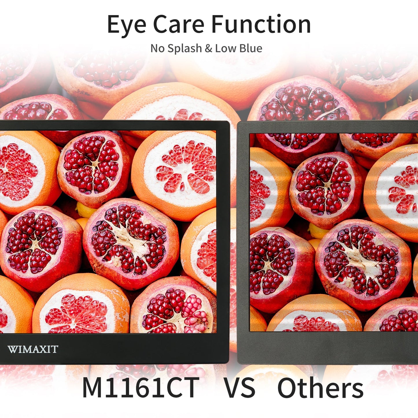WIMAXIT M1161CT 11.6 Inch Touch Screen Portable  Monitor, Eye Care VESA Monitor IPS HDR Computer Display with USB-C/HDMI Dual Speakers