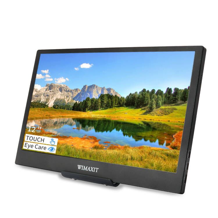 WIMAXIT M1161CT 11.6 Inch Touch Screen Portable  Monitor, Eye Care VESA Monitor IPS HDR Computer Display with USB-C/HDMI Dual Speakers