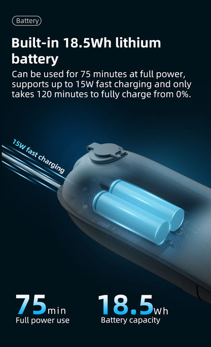 INKEE GC12 12W Bi-Colour Video Light Built in Battery Rechargeable 18.5Wh Portable Handheld Column Video Light 2700K-5600K Adjustable with Inflatable Tube Video Light