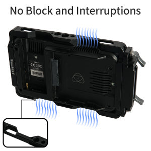 Andycine Monitor Cage with Built-in NATO Rail and Extra HDMI Cable Clamp Sunhood for Atomos Monitor Ninja V/Ninja V+ and Shinobi