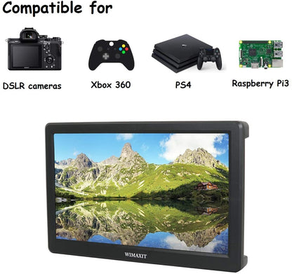 WIMAXIT M1020 10.1 inch HDMI VGA 1920x1080 Resolution Monitor for PC,Camera,CCTV Surveillance Monitors - Wimaxit Official Store