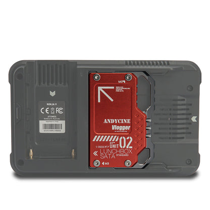 ANDYCINE LunchBox II SSD Case for 860 EVO 870 QVO SATA SSD to Atomos NINJA V/V+
