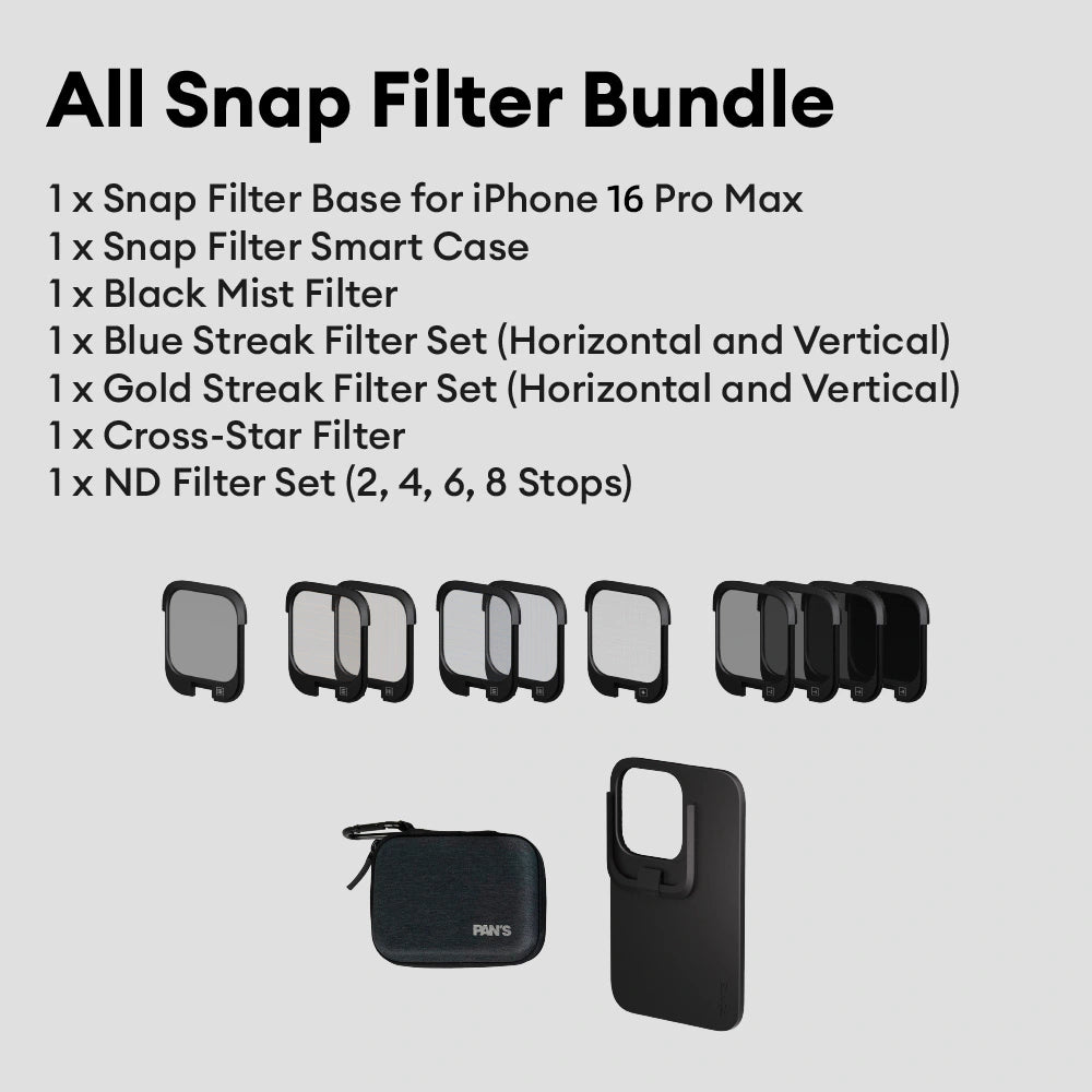Pan's Snap Magsafe Filter For iPhone 16Pro/16Pro Max ND Filter Set Black Mist Filter Blue Streak Filter Gold Streak Filter