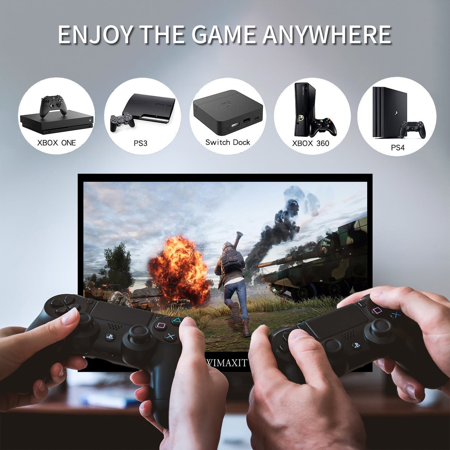 WIMAXIT M1400CT 14inch Multi-Touch Portable Monitor with 98% sRGB FHD IPS  USB-C/HDMI Gaming Screen for Laptop Pc Mac Phone Xbox PS4 Include Smart Cover